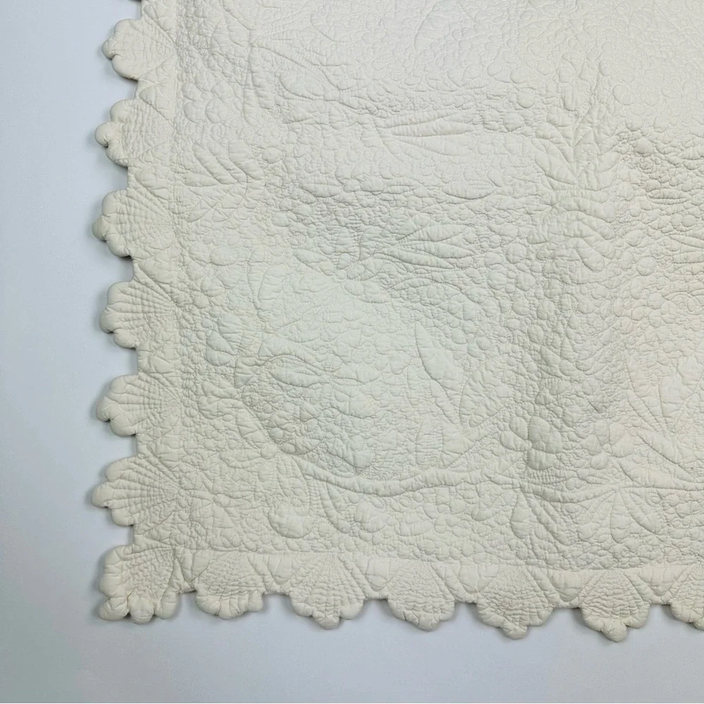 Linen Source Ivory Quilted Cotton Euro Sham Pillow Case